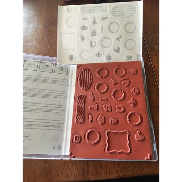 Stampin' Up! A Fitting Occasion 24 Tiny Rubber Stamps, Clear Mount Card Making - Picture 2 of 2